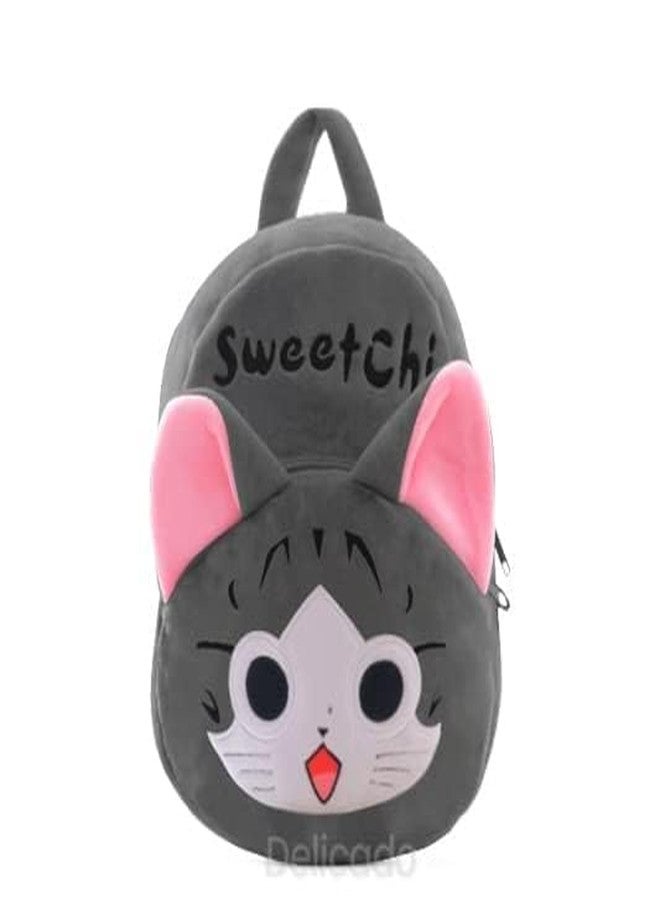 Delicado Toddler Preschool Kids Backpack for School/Nursery/Picnic/Travelling Bag for Baby Girl Boy Age 1 to 5 Years (14 * 12 inches) (Sweetchi_Grey) - Image 1